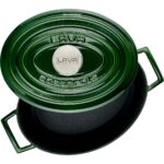 Lava Döküm Oval Tencere 21X27 Cm, Majolica Yeşil - Görsel 2