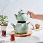 Karaca Kristal Yeşil Emaye Midi Çaydanlık Takımı - Görsel 2