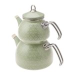 Karaca Kristal Yeşil Emaye Midi Çaydanlık Takımı - Görsel 4