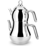 Lines Şahmeran Çelik Çaydanlık Metal Kulp - Aile Boy - Görsel 3