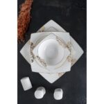 Acar Elena 60 Parça 12 Kişilik Porselen Yemek Takımı - Görsel 3