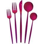 Karaca Orion Purple 30 Parça 6 Kişilik Çatal Kaşık Bıçak Seti - Görsel 5