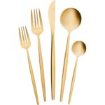 Karaca Orion Matte Gold 30 Parça 6 Kişiik Çatal Kaşık Bıçak Seti - Görsel 4