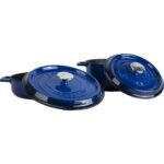 Lava 24 cm Yuvarlak Derin Tencere - 28 cm Yuvarlak Sığ Mavi Tencere Seti - Görsel 4