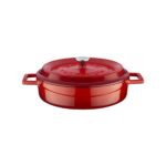 Lava 24 cm Derin-24 cm Sığ-28 cm Sığ Kırmızı Tencere Seti - Görsel 3