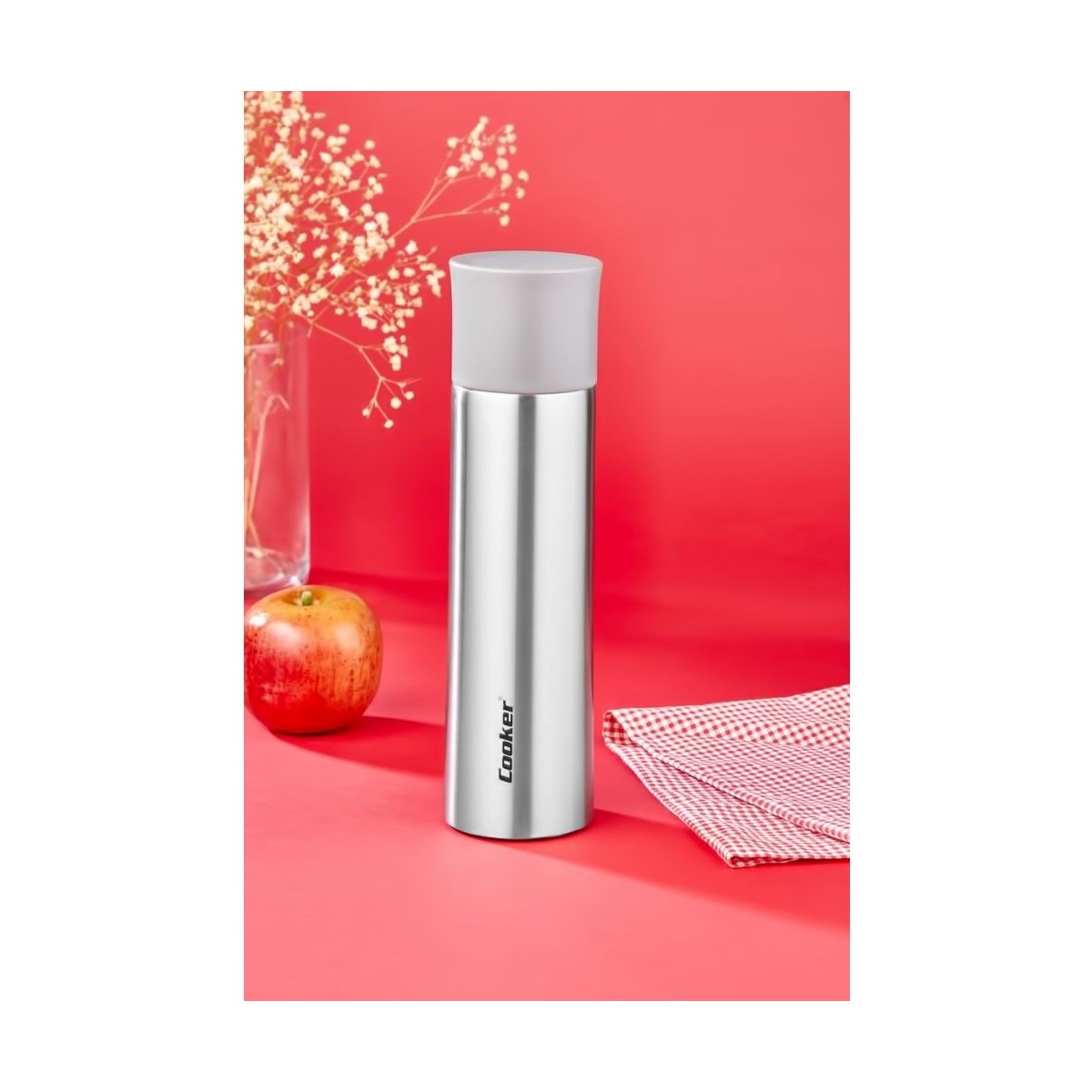 110000257889287.jpg Cooker Paslanmaz Çelik 0,50 Litre Termos Gri CKR2057 - Görsel 1