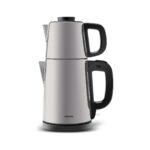 Karaca Karaca Tea Break Silver Inox Çelik Su Isıtıcı & Çay Makinesi - Görsel 3
