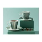 English Home Lori Porselen 2'li Kahve Fincan Takımı 80 ml Koyu Yeşil