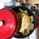 Lava Döküm Yuvarlak Tencere. Trendy ÇAP(Ø)20CM.  - Kırmızı - Görsel 4