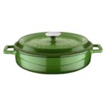 Lava Döküm Çok Amaçlı Yayvan Tencere. Trendy Çap(Ø)28 - Yeşil