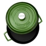 Lava Döküm Çok Amaçlı Yayvan Tencere. Trendy Çap(Ø)28 - Yeşil - Görsel 2