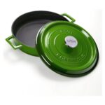 Lava Döküm Çok Amaçlı Yayvan Tencere. Trendy Çap(Ø)28 - Yeşil - Görsel 3