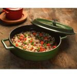 Lava Döküm Çok Amaçlı Yayvan Tencere. Trendy Çap(Ø)28 - Yeşil - Görsel 4