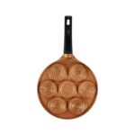 Serenk Fun Cooking Gülen Yüz Alüminyum Döküm Granit Kaplama Pankek Tava 26 cm - Görsel 2