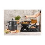 Kahramanlar Motto Döküm 7 Parça Tencere Seti