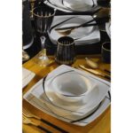 Kütahya Porselen Bone Mare 24 Parça 6 Kişilik Yemek Takımı