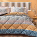 Yataş Bedding Delissa Çift Kişilik %100 Pamuk Desenli Uyku Seti 195x215 cm – Yumuşak, Rahat ve Nefes Alabilir