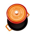 Lava Döküm Yuvarlak Tencere. Trendy Çap(Ø) 24CM. - Turuncu - Görsel 3