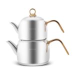 Karaca Urban İndüksiyon Tabanlı Midi Çaydanlık Gold - Görsel 4