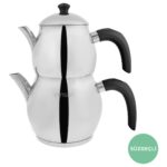 Emsan Cemre Maxi Siyah Çaydanlık Takımı 1.0-2.0Lt - Görsel 4