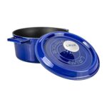 Lava Metal Lava Premium Serisi - Döküm Yuvarlak Tencere, 24 Cm, Majolik Mavi