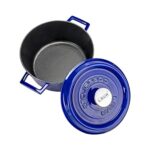 Lava Metal Lava Premium Serisi - Döküm Yuvarlak Tencere, 24 Cm, Majolik Mavi - Görsel 2