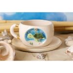 BSK Ceramics Handmade Caretta Çay Fincanı Seramik El Yapımı - Görsel 3