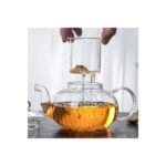 Morponi Borosilikat Cam Kapaklı Cam Süzgeçli Demlik 1000 ml (Thn) - Görsel 2