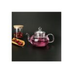 Senin Dükkanın Borosilikat Cam Kapaklı Cam Süzgeçli Demlik 1000 ml (Thn) - Görsel 3