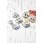 Porland Flower Garden Çay Fincanı 180CC 6 Kişilik 12 Parça - Görsel 2