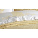 Finezza Pandora Jakar Nakışlı Pamuk Nevresimli Sarı Gelin Seti 9 Parça - 1201 - Görsel 4