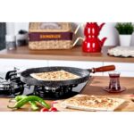 Taç Döküm Granit Gözleme Tavası 36 cm Siyah - Görsel 2