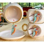 BSK Ceramics Handmade Yalıçapkını Kahve Fincanı Seramik El Yapımı - Görsel 3