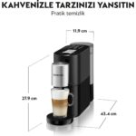 Nespresso S85 Atelier Serisi 1500W Kahve Makinesi - Güçlü Süt Köpürtücüsü ile Espresso ve Kapsül Kahve Hazırlama - Görsel 3