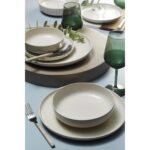 Kütahya Porselen Moderna 18 Parça 6 Kişilik Yemek Takımı Krem