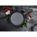 ESTAŞ 14 cm Kaplamasız Demir Döküm Kulplu Tava – %100 Yerli Üretim, Dayanıklı ve Sağlıklı Pişirme Deneyimi - Görsel 2