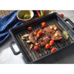 ESTAŞ ESTAS  Demir Döküm Kaplamasız Izgara Tava 26X32 Mühürleme Tavası %100 Yerli Üretim