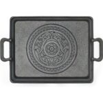 ESTAŞ ESTAS  Demir Döküm Kaplamasız Izgara Tava 26X32 Mühürleme Tavası %100 Yerli Üretim - Görsel 4