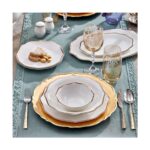 Bernardo Karen 58 Parça 12 Kişilik Bone China Yemek Takımı - Tct-Karen - Görsel 2