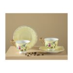 English Home Vanilla New Bone China 2'li Kahve Fincan Takımı 90 ml Açık Sarı - Görsel 2