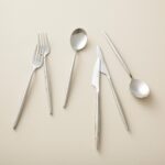 Chakra Elina 18 Parça Tatlı Çatal Kaşık Bıçak Seti Parlak Gümüş