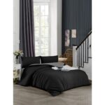 Ely Parker Kolay Ütü 90X190 Tek Kişilik Nevresim Takımı (Gri Lastikli Çarşaf+Yorgan Kılıfı+Yastık Kılıfı) - Görsel 3