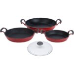 Lava Cam Kapaklı 3'li Sahan Seti (16 cm - 20 CM-24CM) - Görsel 4