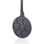 Taç Döküm Pankek Tavası Granit Kaplama 26 cm Siyah Renkli Eğlenceli Tasarım 1 Adet - Görsel 3