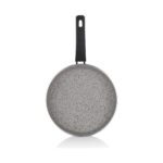 Schafer Eternal Basık Tencere 26 cm + Tava 26 cm-2'li 3 Parça Cam Kapaklı Set-Gri - Görsel 4