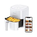 Yasomi Y22 Beyaz Airfryer 1500W 5lt Akıllı Fritöz (Yasomi Türkiye Garantili)