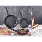 Taç Triton 3 lü Döküm Tava Seti Siyah