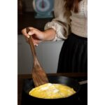 Demy Craft Ceviz Ağacı El Yapımı 4 Parça Mutfak Seti, Tahta Kaşık, Çatal, Spatula, 30 Cm. - Görsel 3