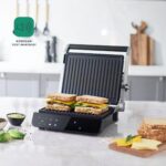 Homend Grilliant 1343H Cam Yüzeyli 5 Hazır Programlı LED Ekranlı Konuşan Tost ve Izgara Makinesi