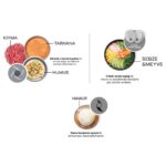 Karaca Mastermaid Power Essential Pink Mutfak Robotu, Blender Seti 2000w - Görsel 4